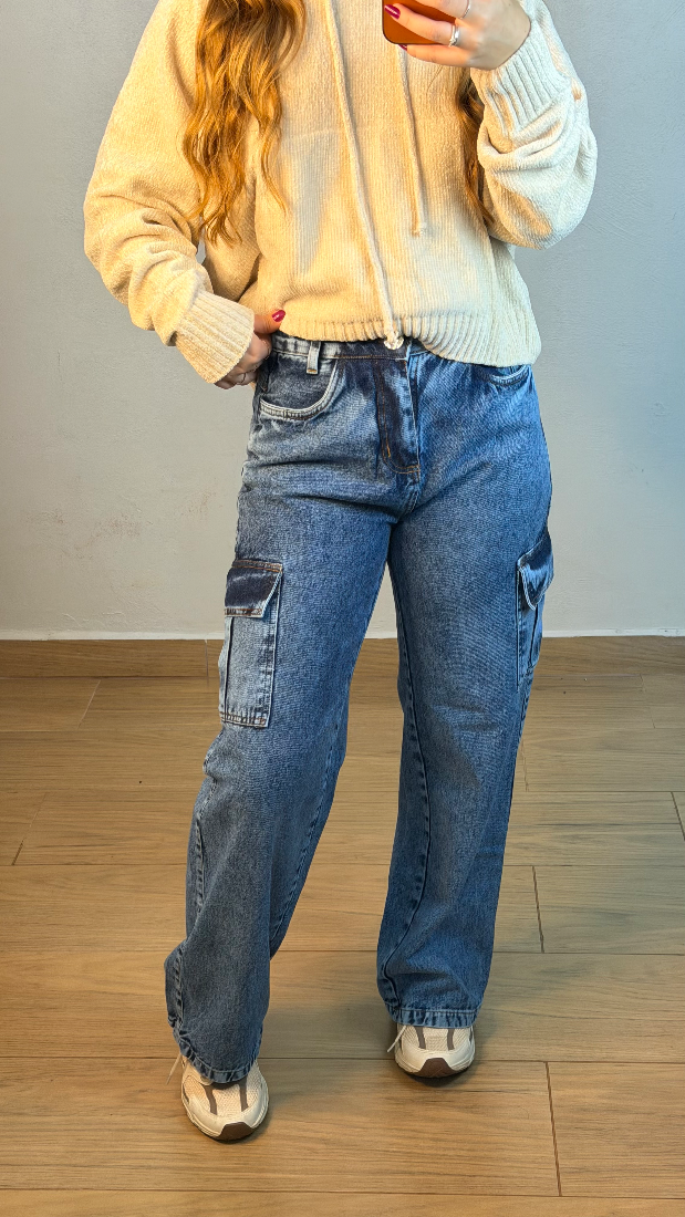 Calça Cargo escura
