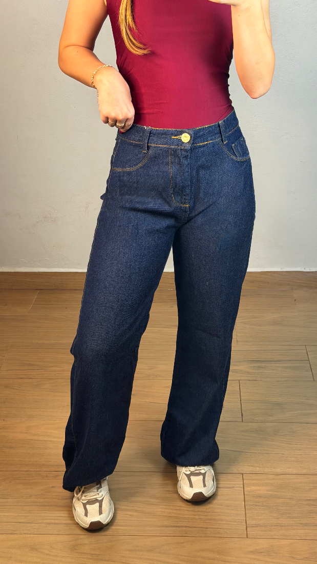 Calça Wide reta