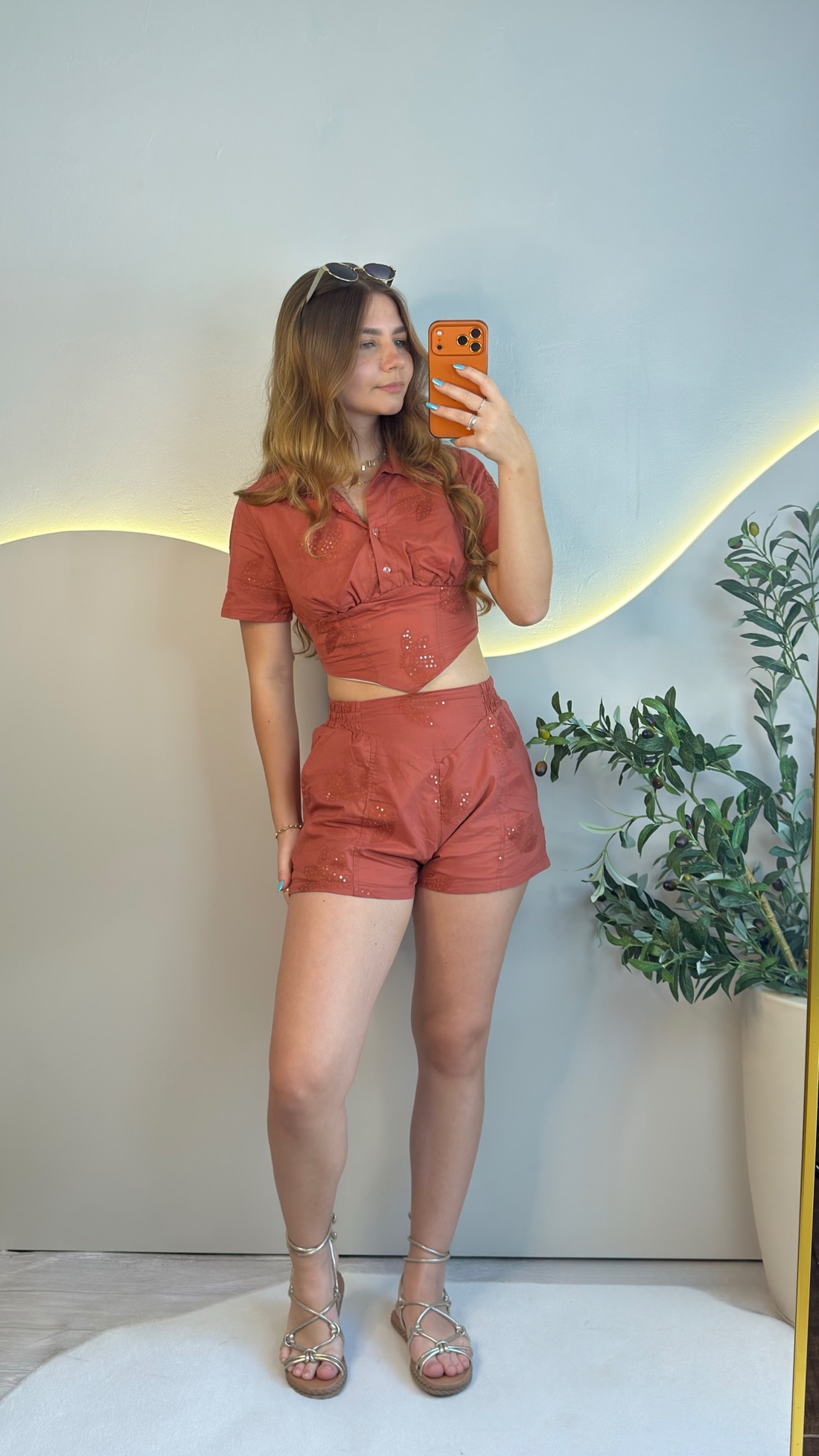 Conjunto Bordado em Paetê