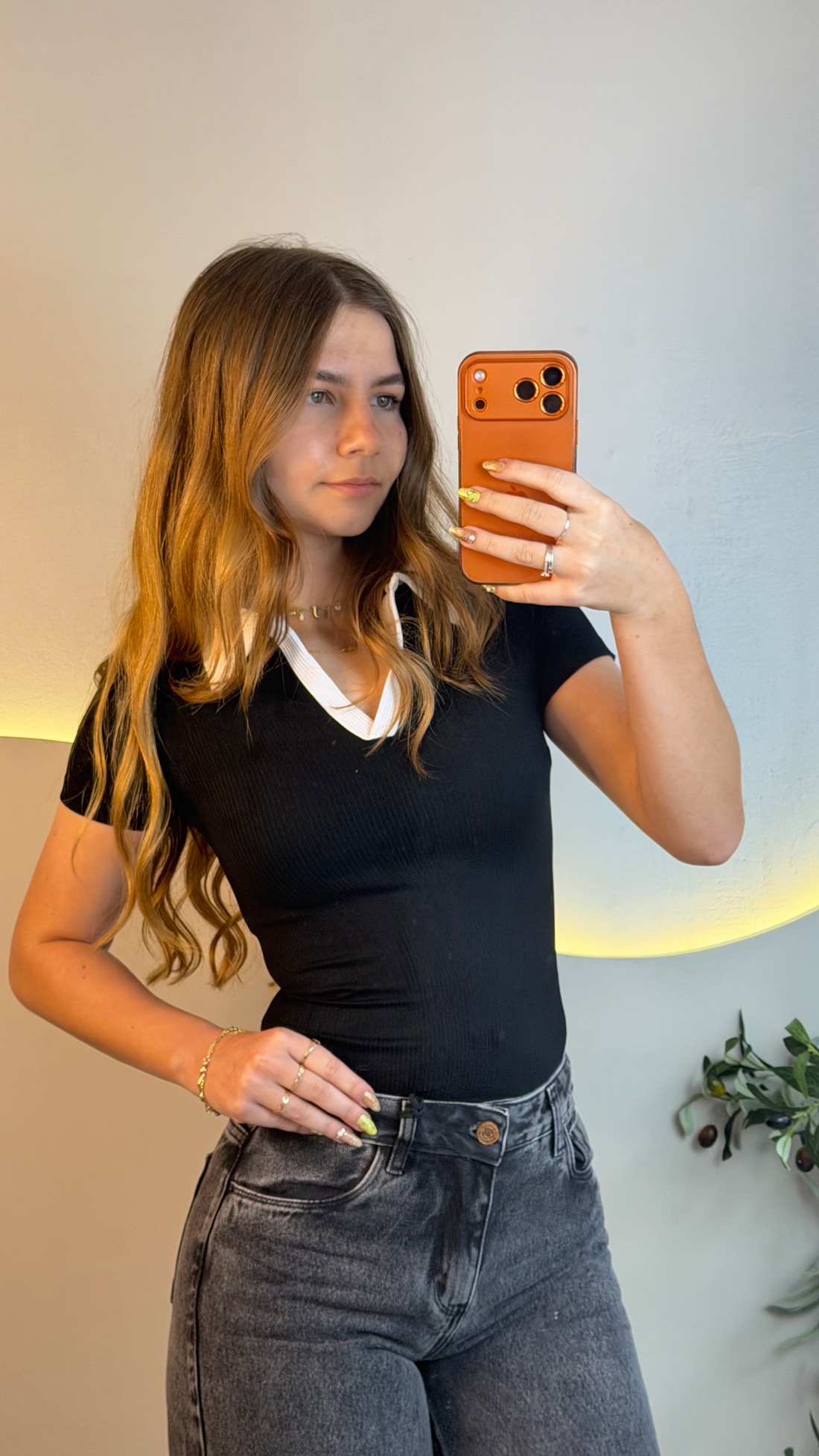 Blusa com Gola Canelada Premium