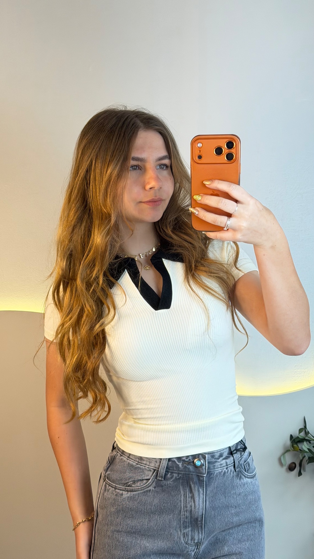 Blusa com Gola Canelada Premium